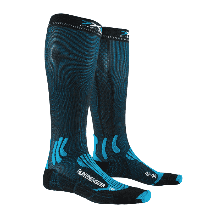 Термоноски для бега X-Socks Run Energizer Teal Blue / Opal Black
