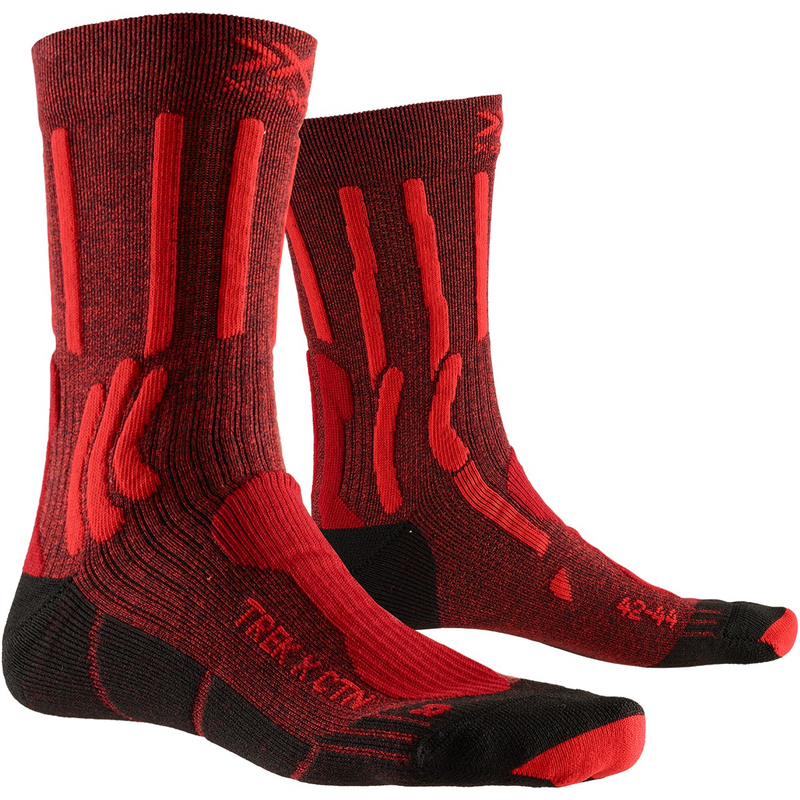 Термоноски X-Socks Trek X CTN Dark Ruby / Fire Red