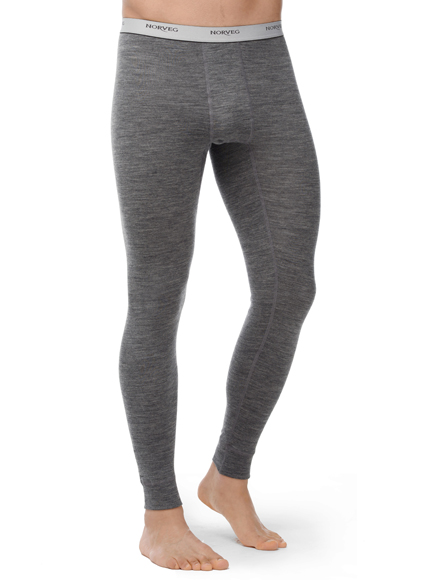 Мужские кальсоны Norveg Soft серый меланж