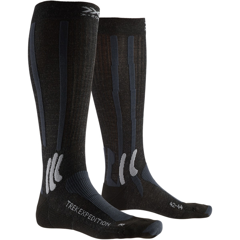 Термоноски X-Socks Trek Expedition Opal Black / Dolomite Grey Melange