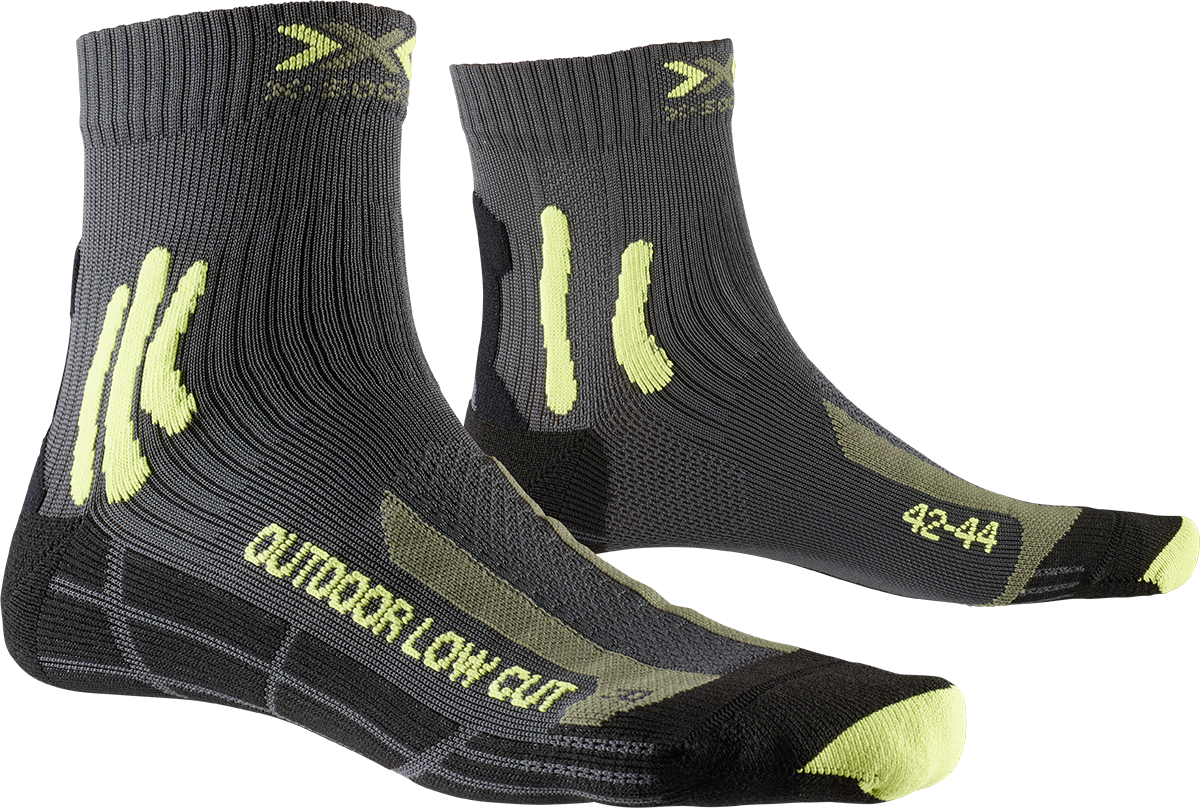 Носки треккинговые X-Socks Trek Outdoor Low Cut Anthracite/Lime