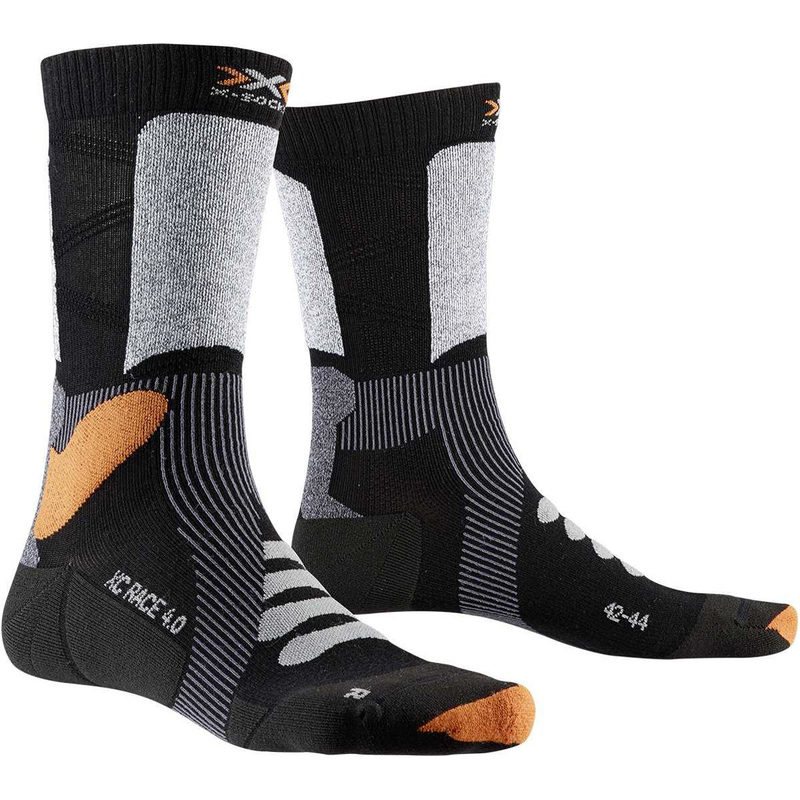 Термоноски X-Socks X-Country Race 4.0 Black/Stone Grey Melange