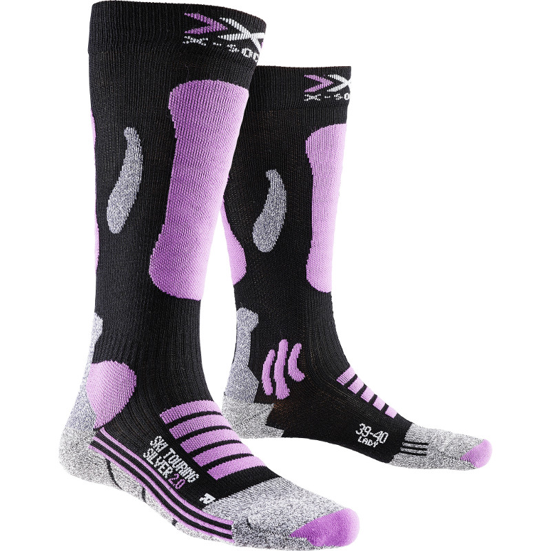 Носки женские X-Socks Ski Touring Silver 2.0 black/pink