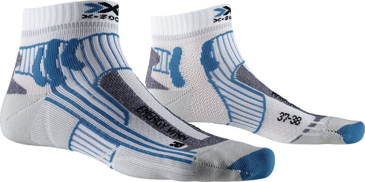 Термоноски для бега X-Socks Marathon Energy Flamingo Pink / Arctic White