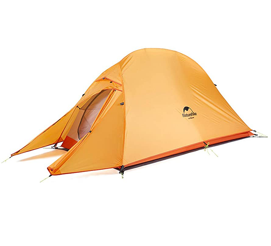 Палатка NatureHike NH18T010-T Ultralight Cloud up-1  210T Orange + mats