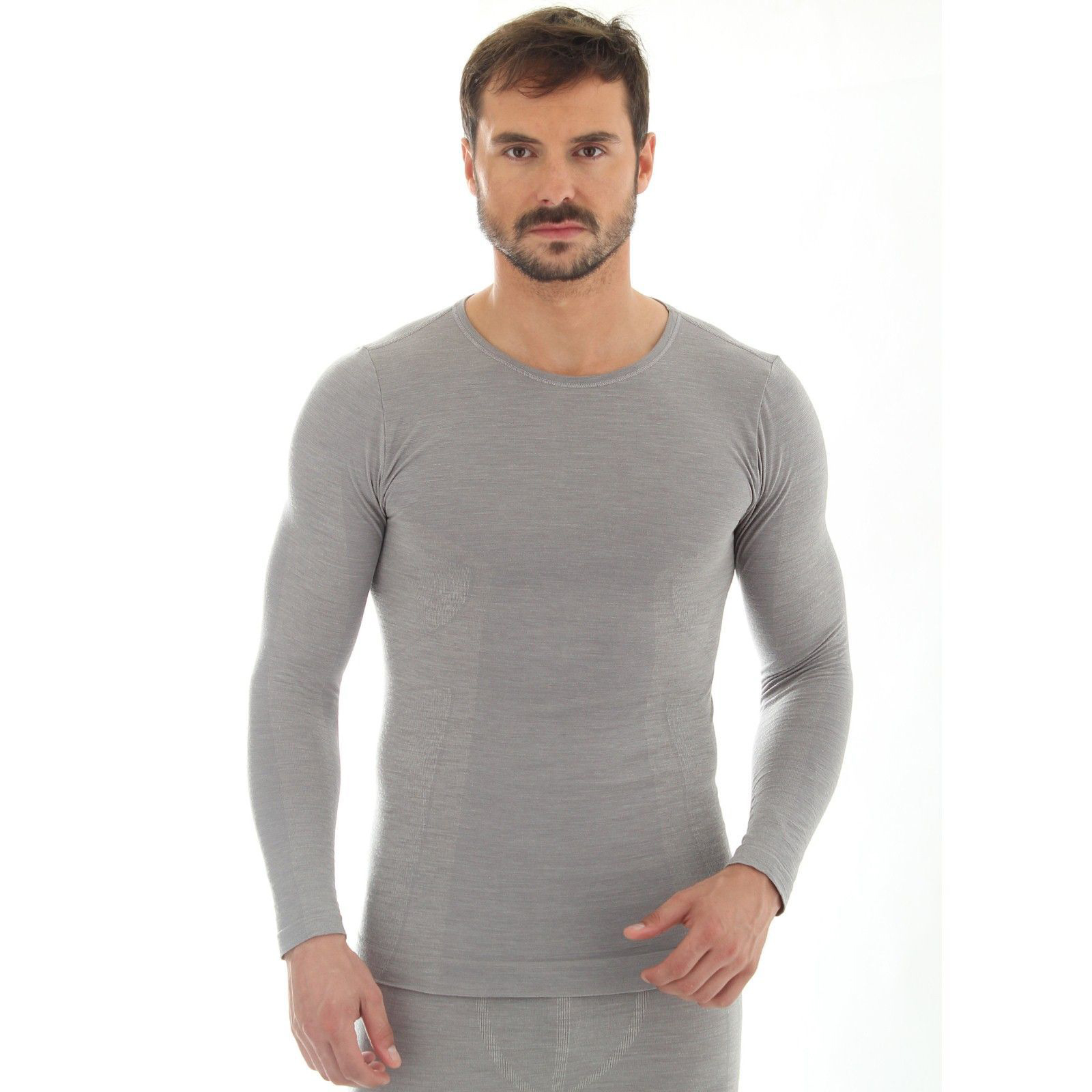 Футболка мужская Brubeck Comfort Wool с длинным рукавом