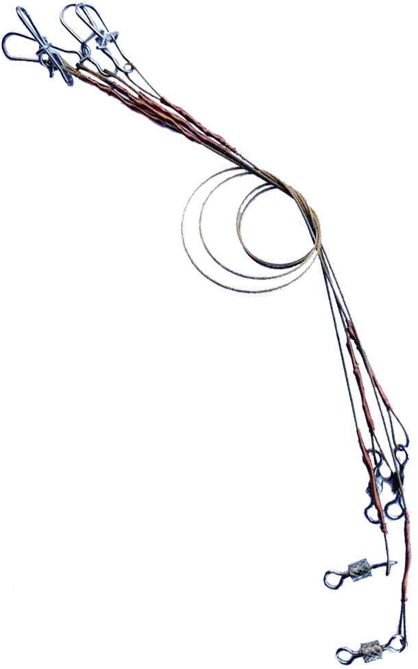 Набор поводков для рыбалки из нержавейки 7Х7 20 см (4шт)