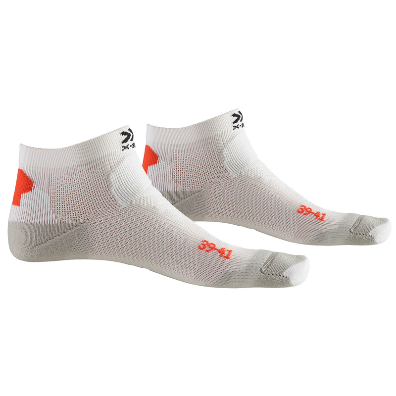 Термоноски для бега женские X-Socks Run Discovery Arctic White / Dolomite Grey