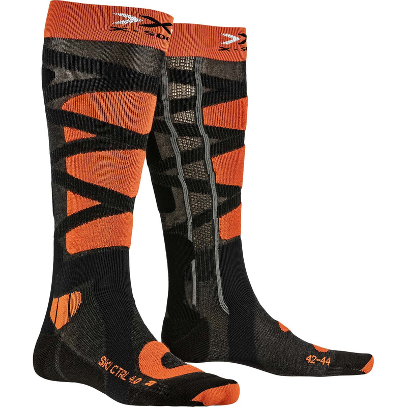 Термоноски X-Socks Ski Control 4.0 Anthracite Melange/X-Orange