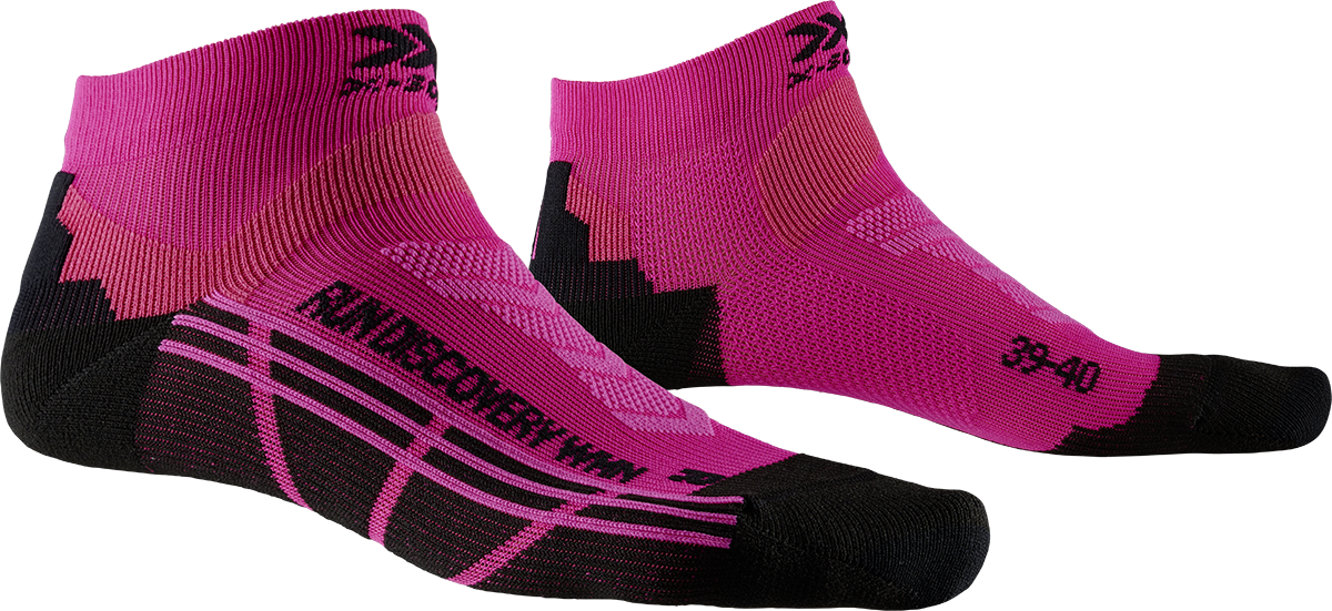 Термоноски для бега женские X-Socks Run Discovery Flamingo Pink / Opal Black P043