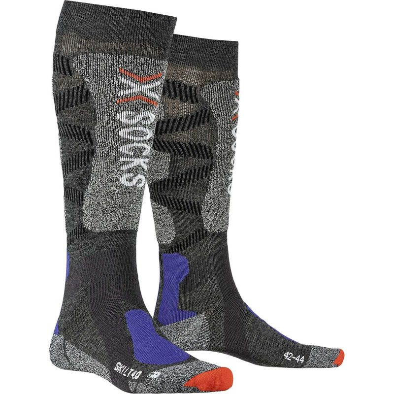 Термоноски X-Socks Ski Light 4.0 Anthracite Melange/Stone Grey Melange