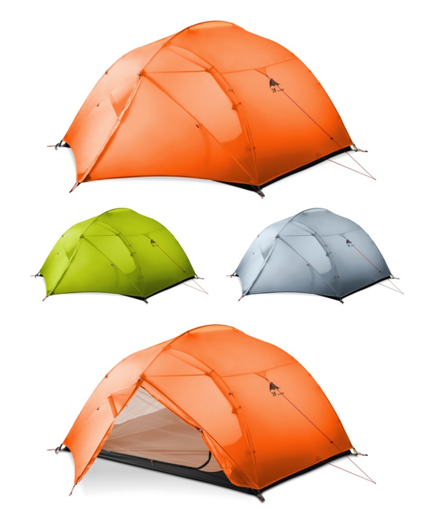 Палатка 3fUlGear QingKong 210T оранжевый