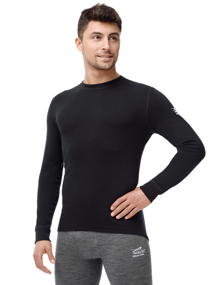 Мужская футболка с длинным рукавом Norveg Soft черный