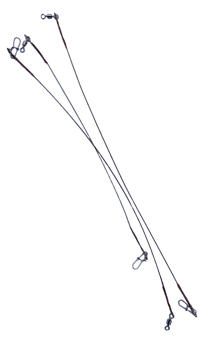 Набор поводков для рыбалки из нерж. стали (18, 22, 24 см) 3шт