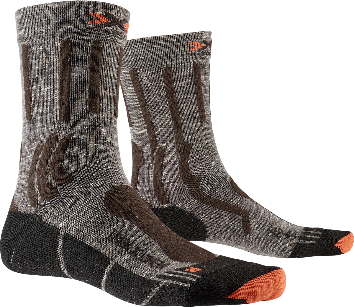 Носки треккинговые X-Socks Trek X Linen Socks Suede Melange/X-Orange/Black