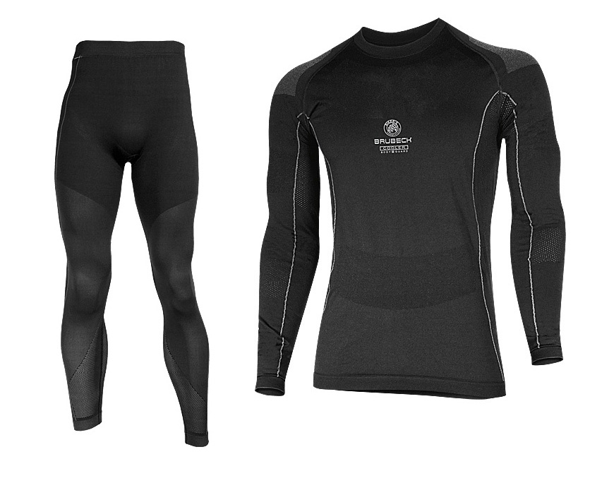 Комплект мужского термобелья Brubeck Cooler Motor черный