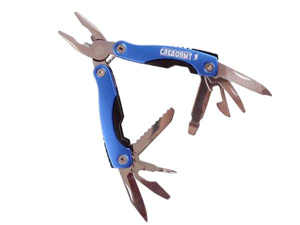 Мультитул (плоскогубцы) "СЛЕДОПЫТ", мал., 9 предметов, в чехле, на блистере/80/100/96/