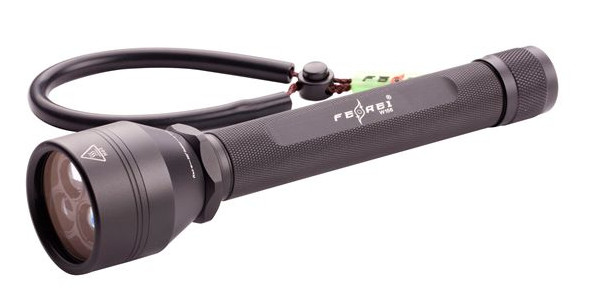 Фонарь для дайвинга Ferei W156 XML холодный + красный