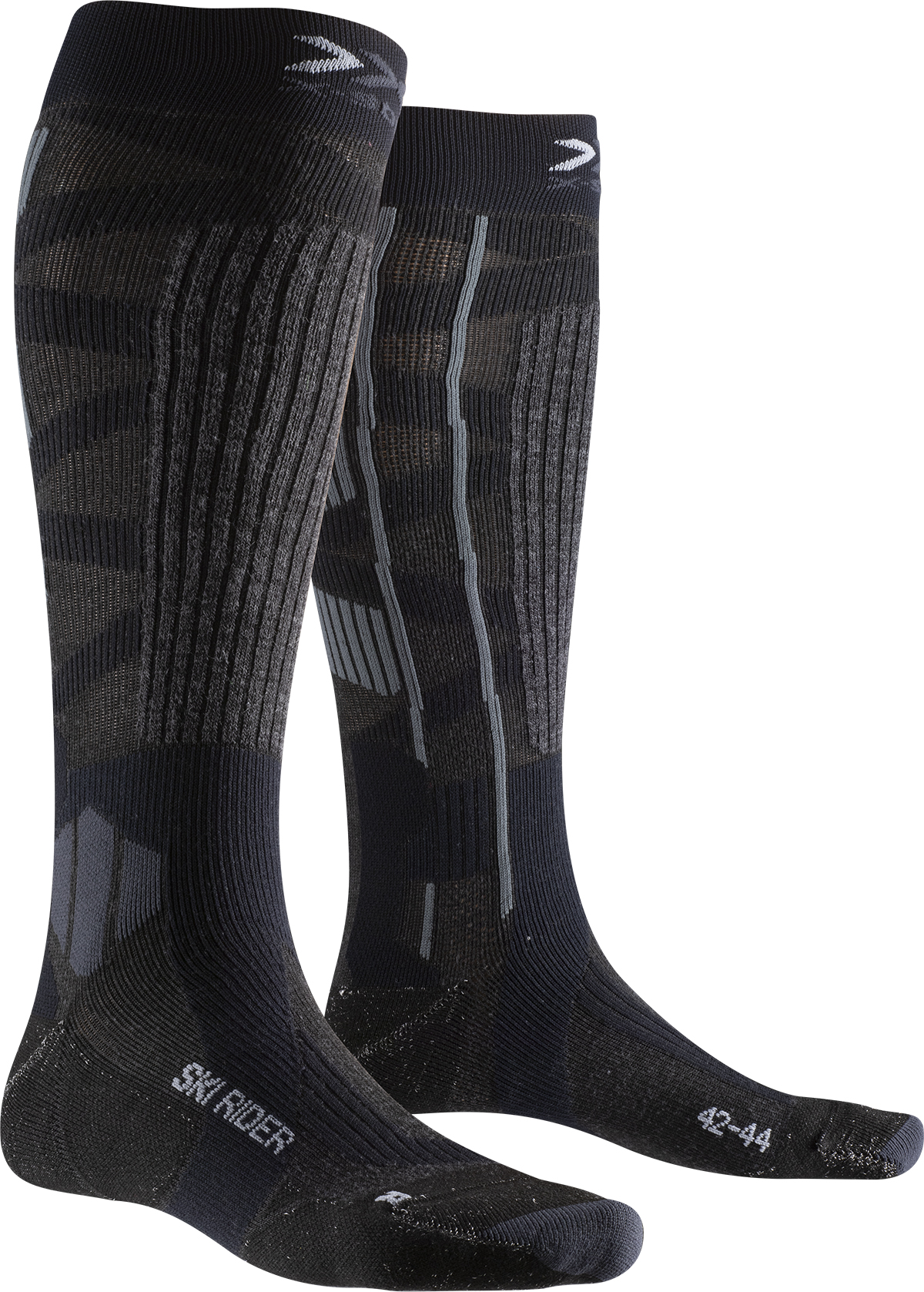 Термоноски X-Socks Ski Rider Silver 4.0 dark grey melange/black