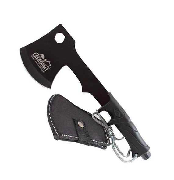 Топор туристический Следопыт PF-АT-01 в чехле с гаечным ключом