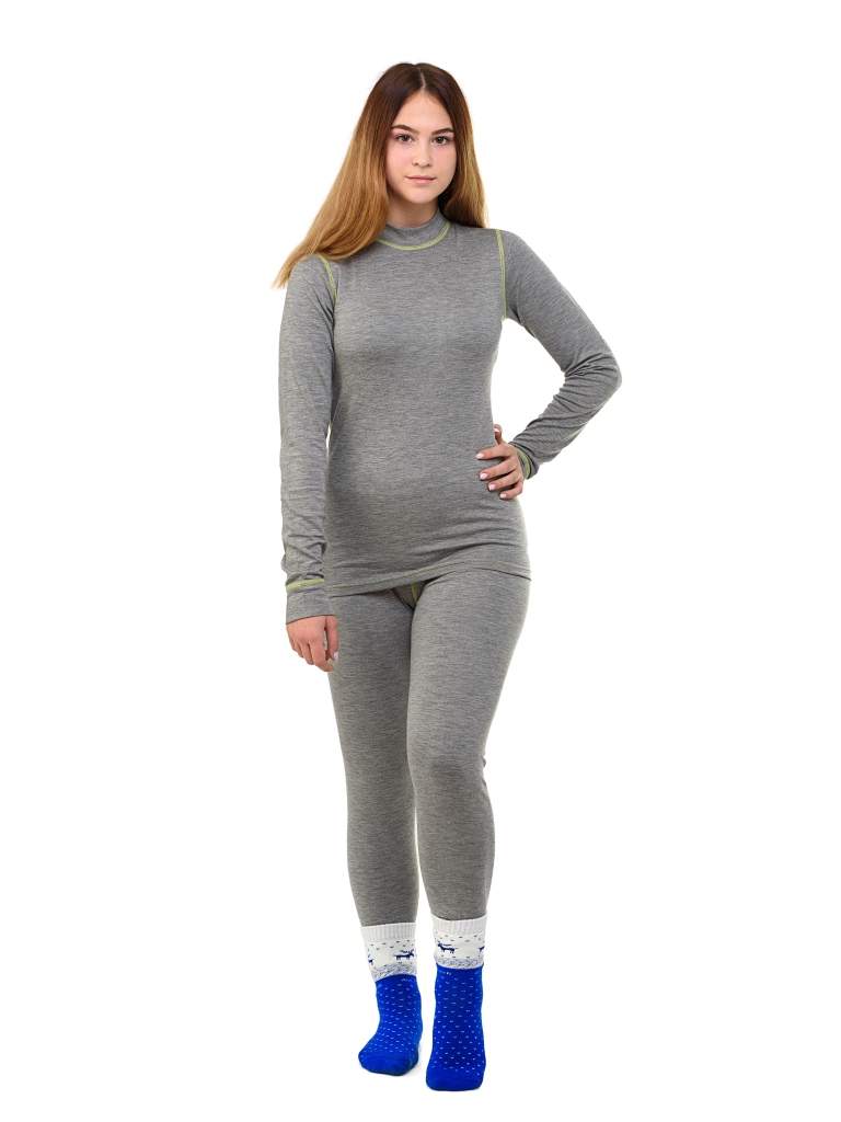 Комплект детский AVI-Outdoor NordKapp двухслойный серый/лайм