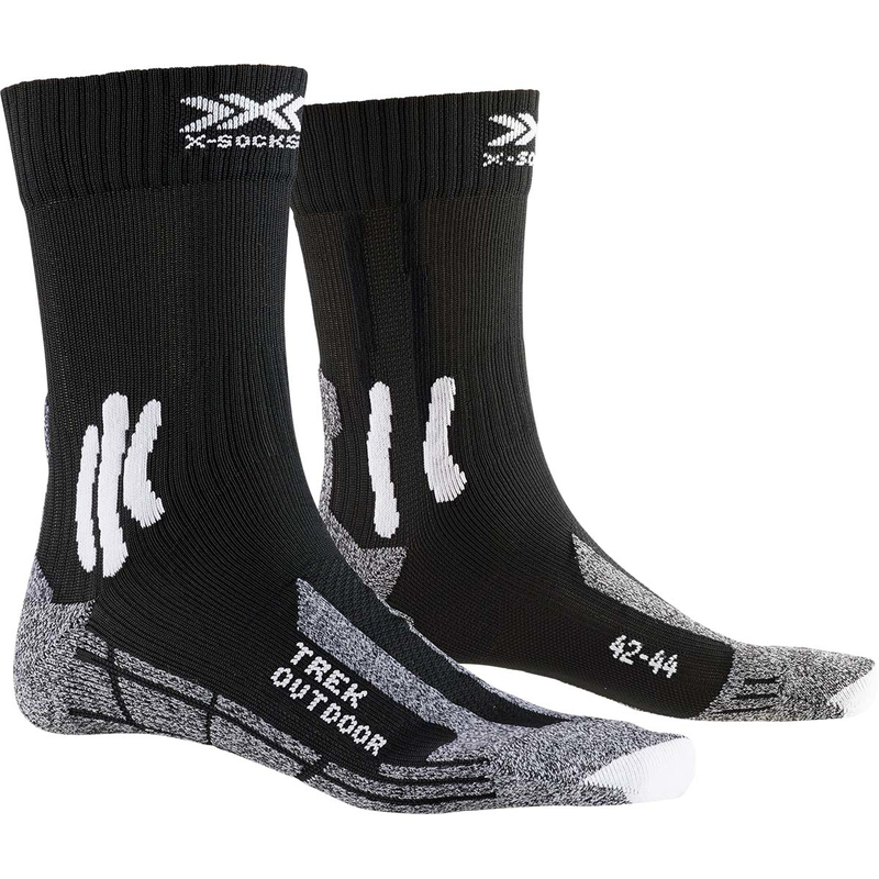 Термоноски X-Socks Trek Outdoor Opal Black / Dolomite Grey Melange