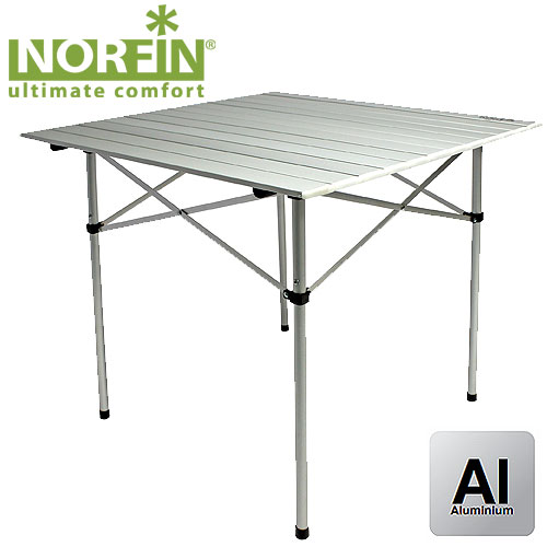 Стол складной norfin gaula l nf алюминиевый 120x60