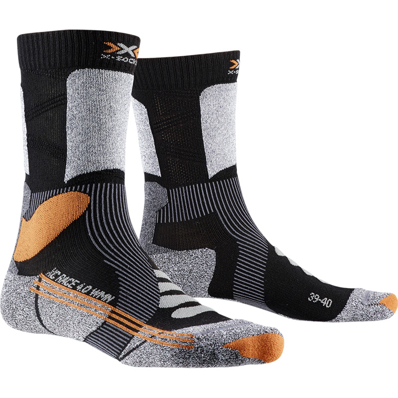 Термоноски женские X-Socks X-Country Race 4.0 Black/Stone Grey Melange