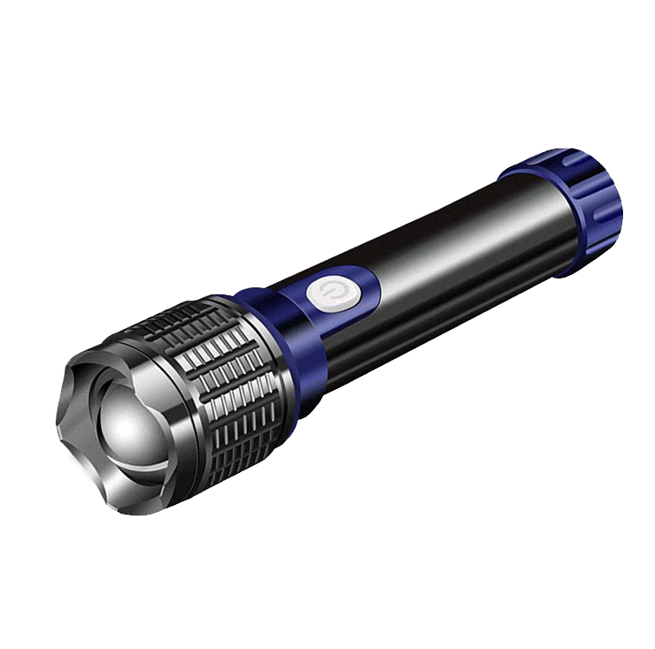 Фонарик светодиодный аккумуляторный Bazizfish с прикуривателем