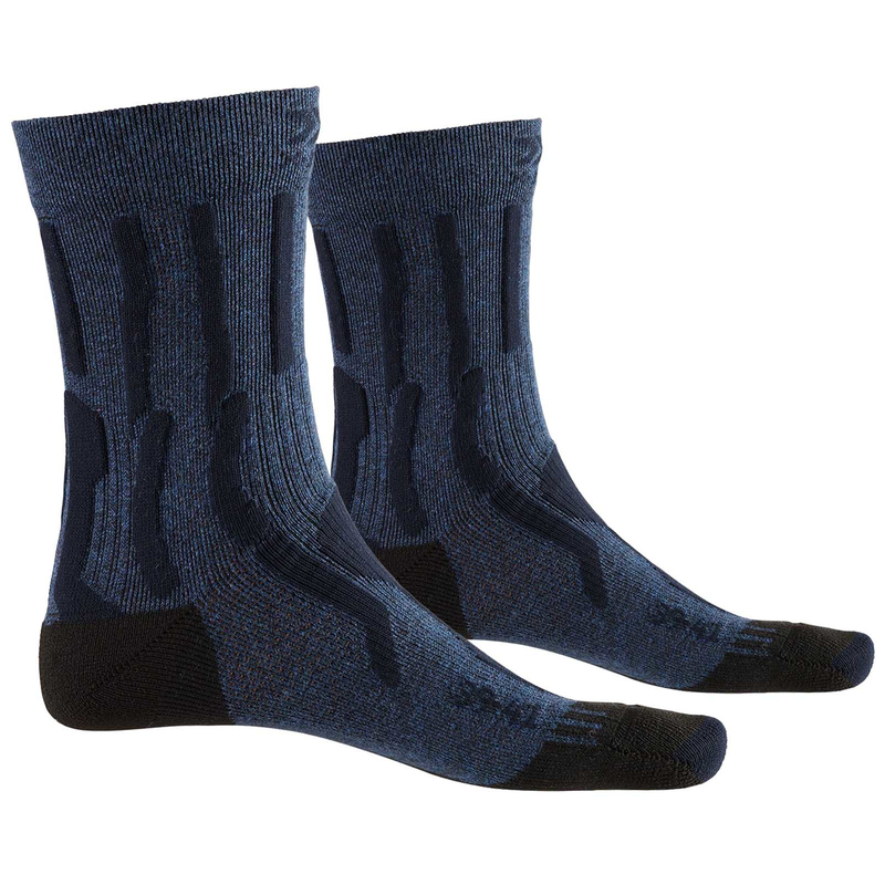 Термоноски женские X-Socks Trek X CTN Midnight Blue Melange / Opal Black