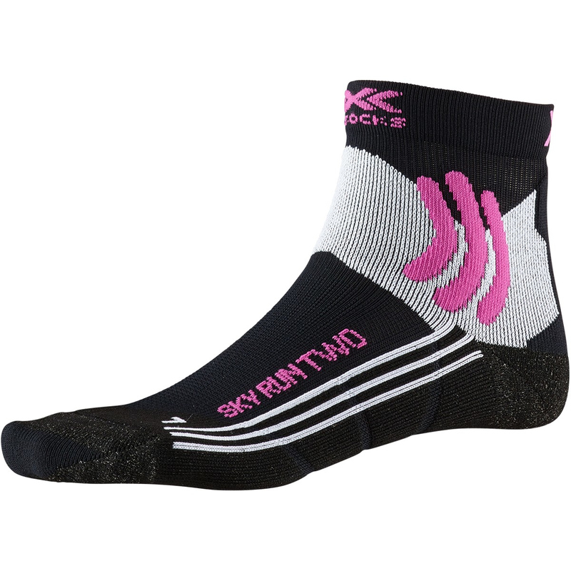 Термоноски для бега женские X-Socks Sky Run Two Opal Black / Arctic White