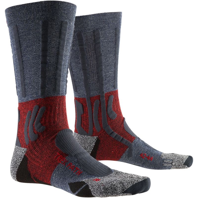 Термоноски X-Socks Trek Path Midnight Blue / Dark Ruby