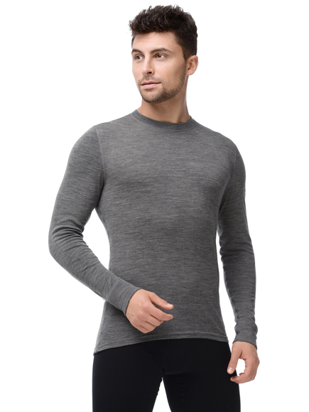 Мужская футболка с длинным рукавом Norveg Soft серый