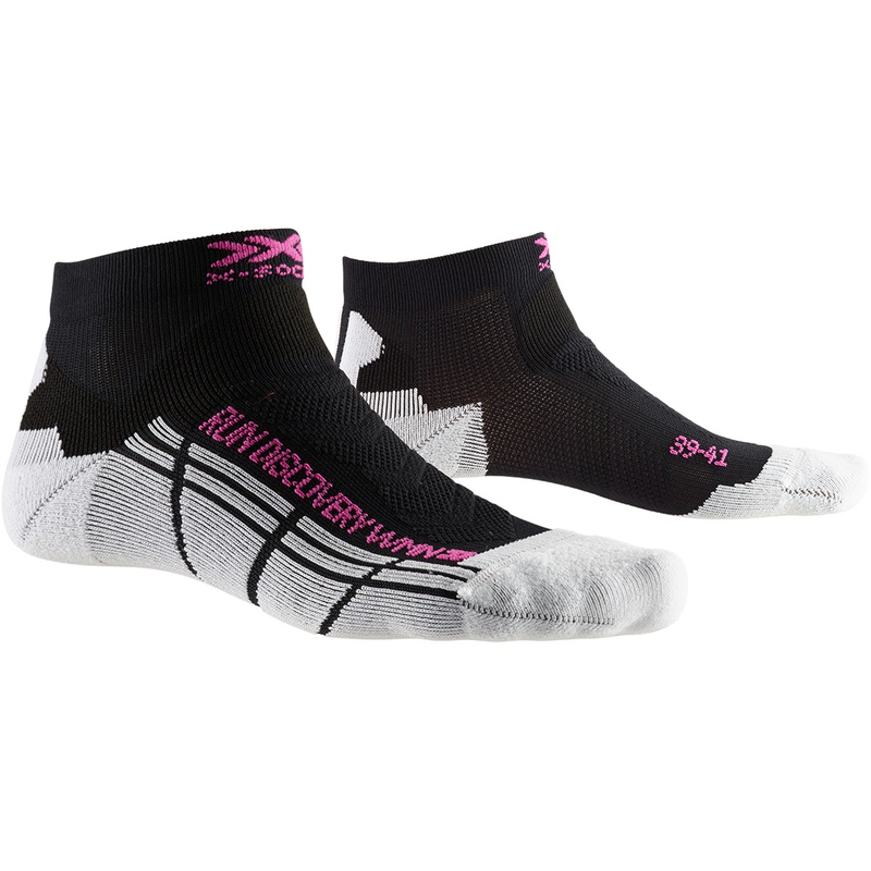 Термоноски для бега женские X-Socks Run Discovery Opal Black / Arctic White
