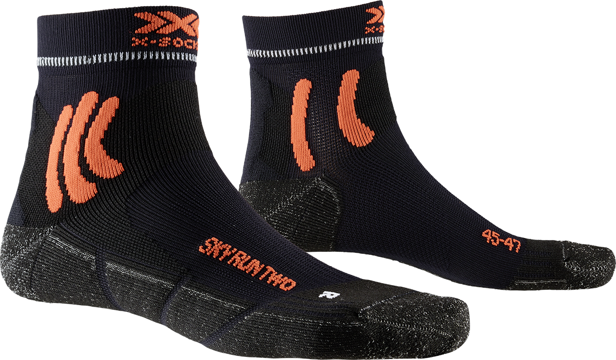 Термоноски для бега X-Socks Sky Run Two Opal Black / Arctic White