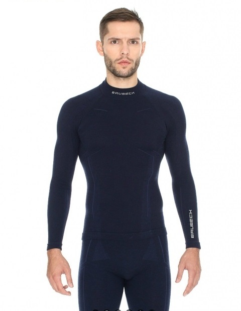 Футболка мужская Brubeck Wool Merino 78% с длинным рукавом
