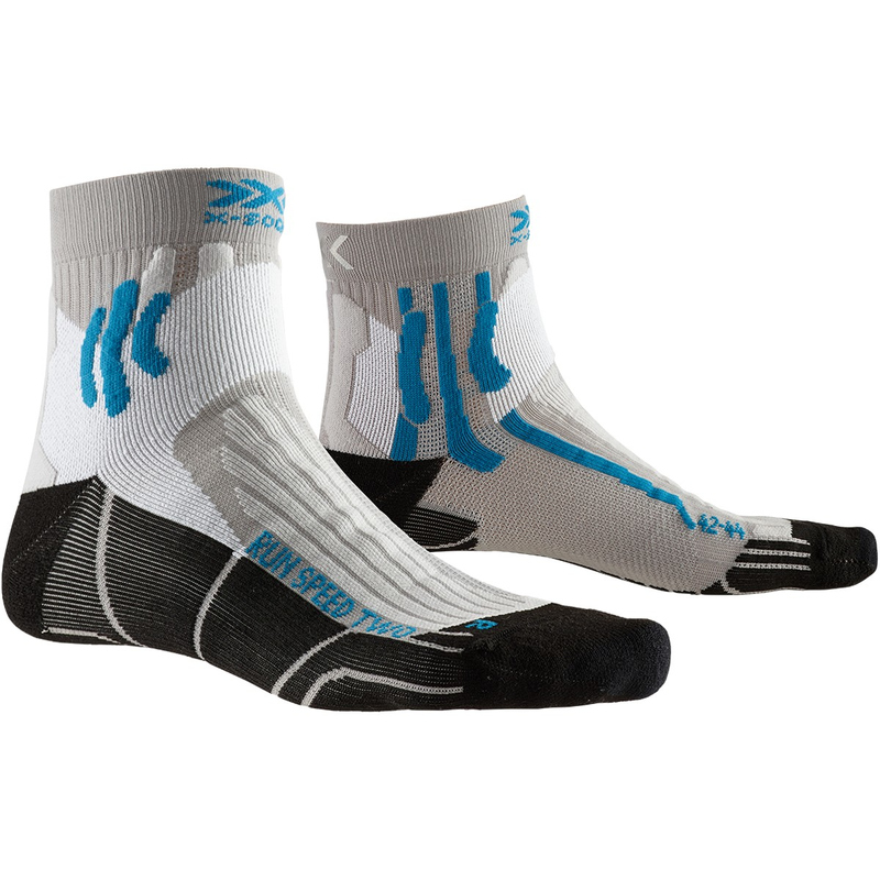 Термоноски для бега X-Socks Run Speed Two Pearl Grey / Opal Black