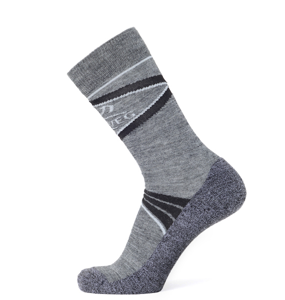 Термоноски мужские для катания на коньках Norveg Ice Skating серые