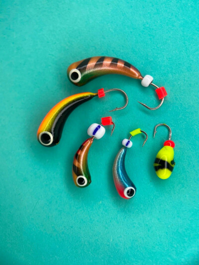 Мормышки для рыбалки, свинцовые мормышки Уралки ассорти набор 5 шт, ручной работы