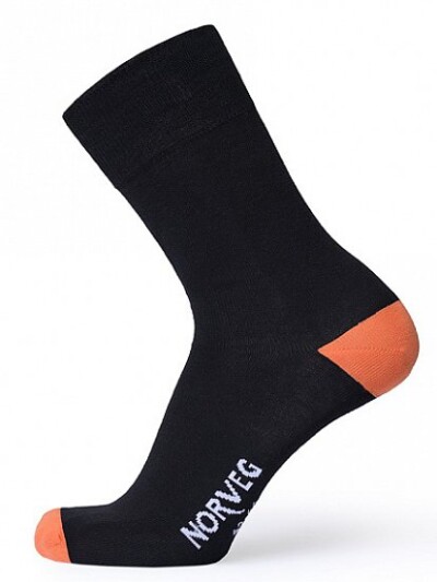 Мужские носки Norveg Summer Time черный/оранжевый