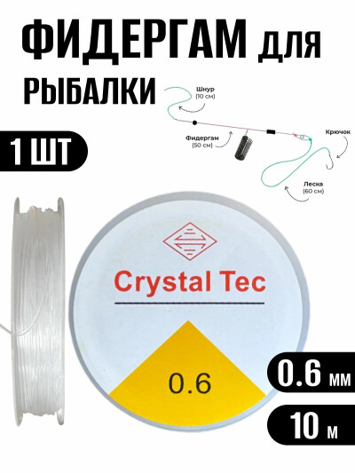 Фидергам 10 метров 0.6 мм 6.2 кг