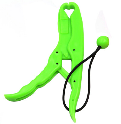 Захват Липгрип для рыбы плавающий / Челюстной захват для рыбалки пластиковый 25 см зелёный