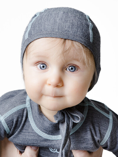 Детский чепчик Norveg Soft серый