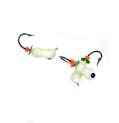 Мормышки для зимней рыбалки, муравей с форсфором 3 шт. диам. 3 мм. 0,6 гр.