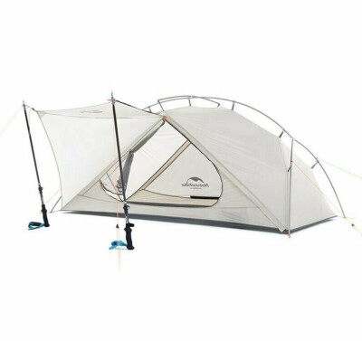 Палатка сверхлегкая 2-местная Naturehike VIK II 15D silicone NH19ZP003-1 белая