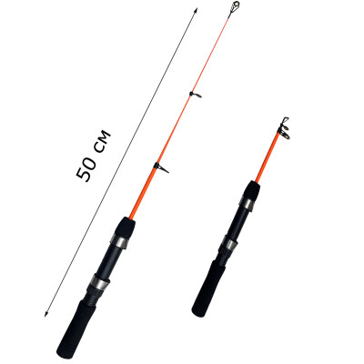 Удилище зимнее телескоп неопрен 502 оранжевый 50 см