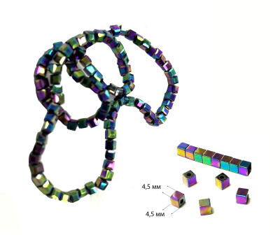 Кубики оснастки  для мормышек хамелеон большие  4,5-4,5 мм