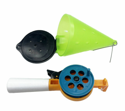 Набор для зимней рыбалки, кормушка зимняя оснащенная "Самосвал" с удочкой и леской