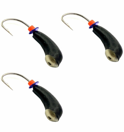 Мормышки для зимней рыбалки, Уралка с серебряной коронкой d-4.0мм 1,1 гр. 3 шт