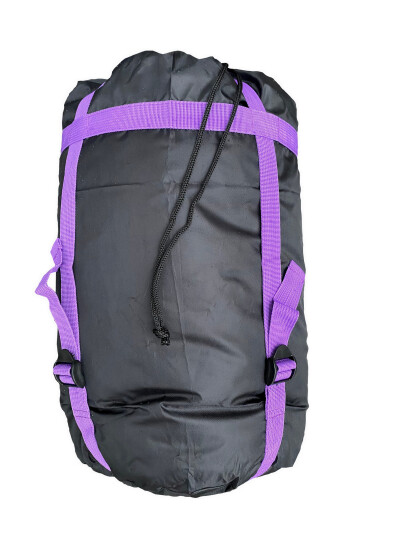 Мешок компрессионный 27л. L (55х25см) черный фиолетовый